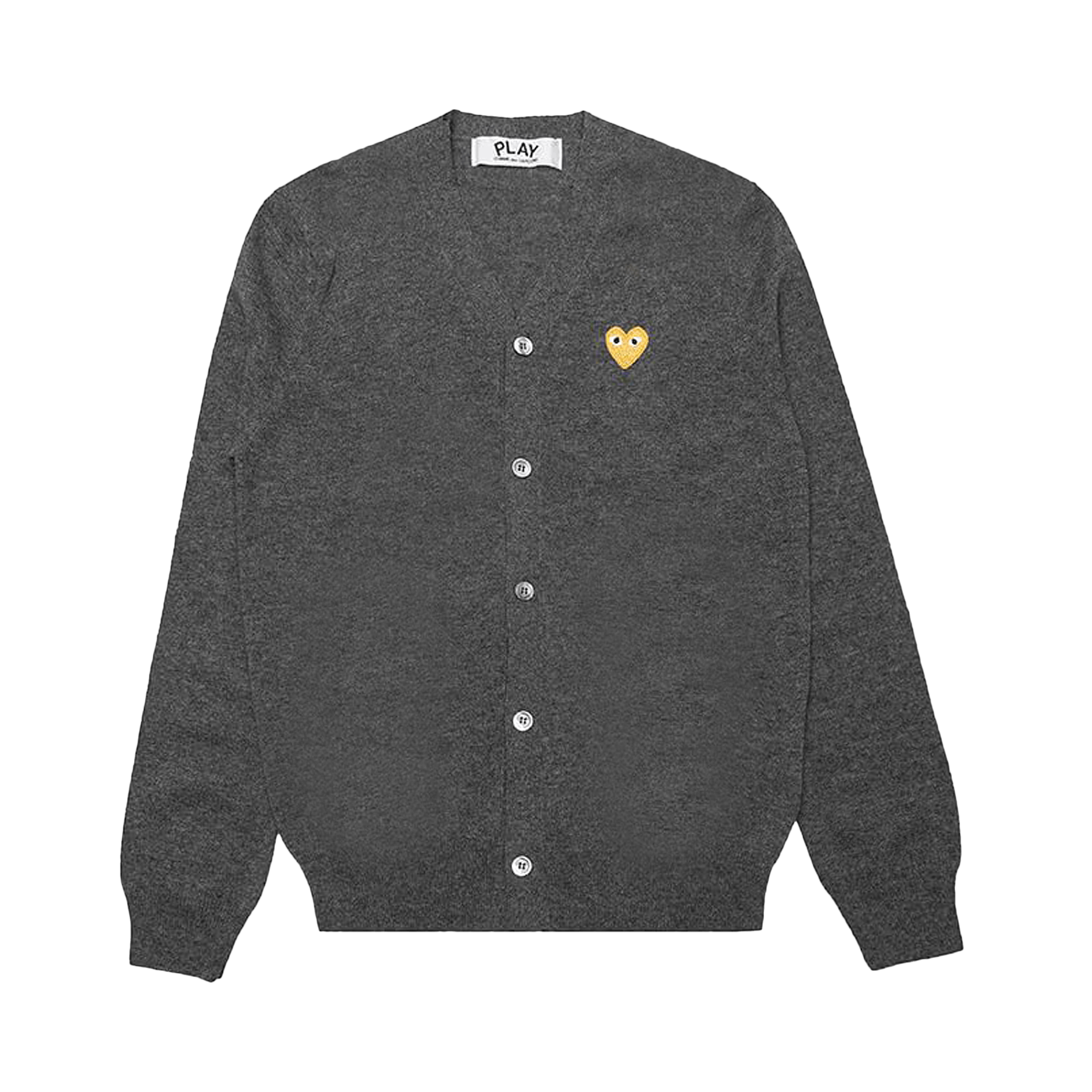 Comme des Garçons PLAY Gold Heart Cardigan 'Grey'