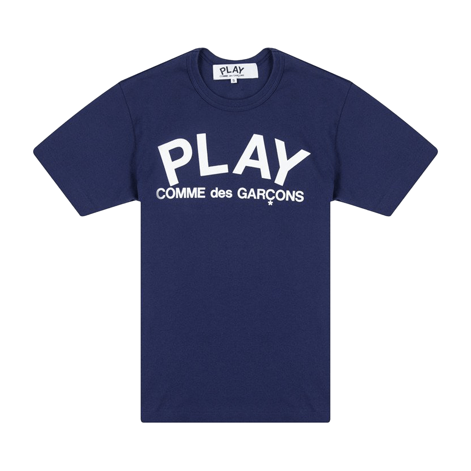 Comme des Garçons PLAY Text T-Shirt 'Navy'