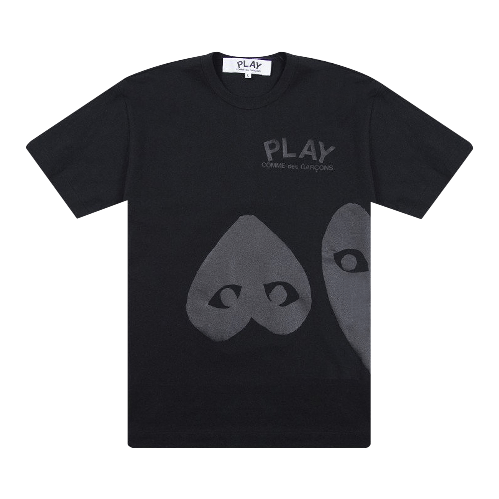 Comme des Garçons PLAY Three Hearts T-Shirt 'Black'