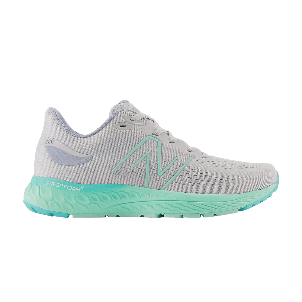 New Balance Fresh Foam X 880v12 Big Kid 'Light Aluminum Bright Mint'