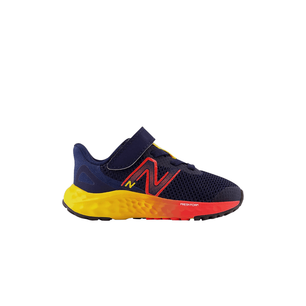 New Balance Fresh Foam Arishi v4 Bungee Lace Toddler 'Navy Red Egg Yolk'