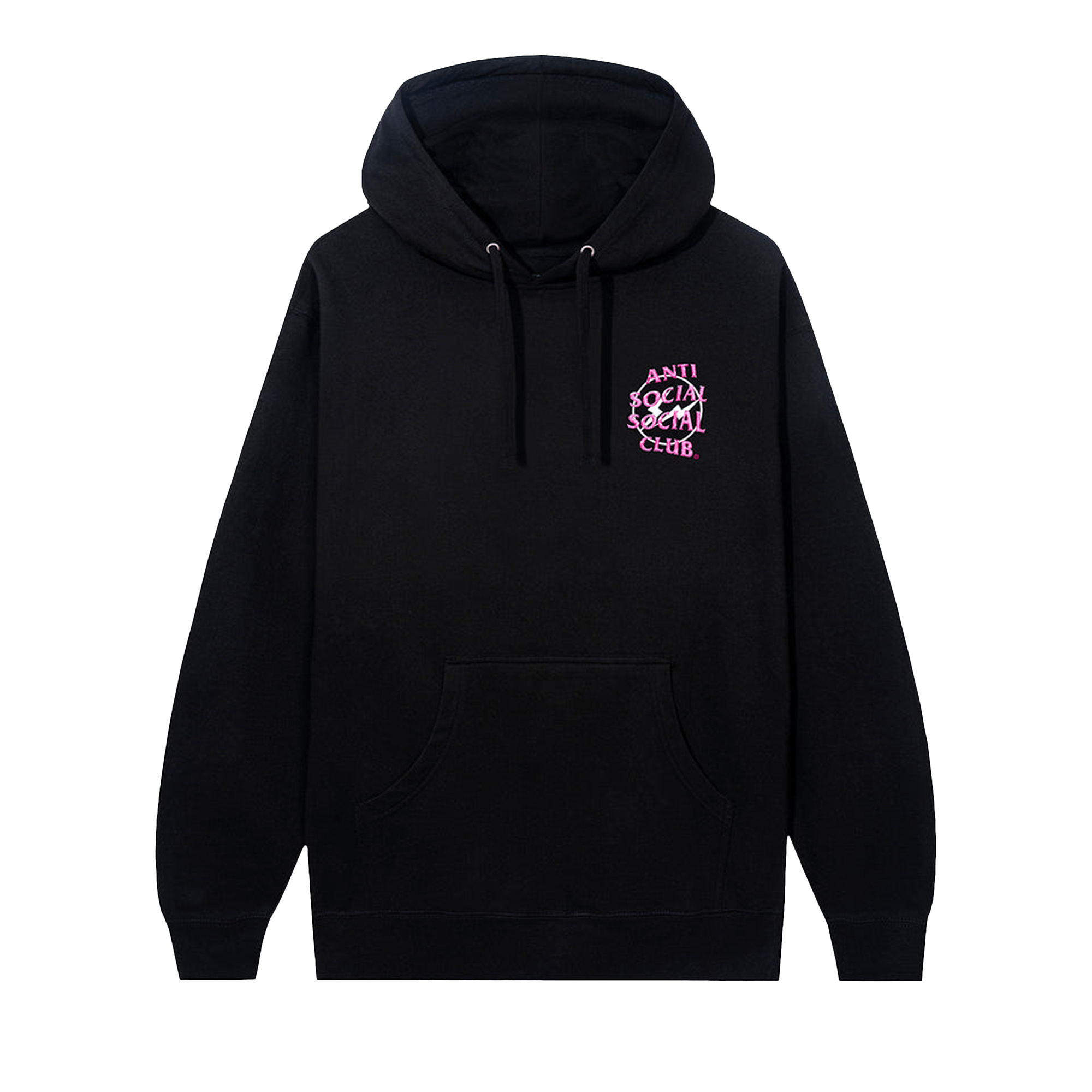 Pre-owned Anti Social Social Club X Fragment Precious Petals Hoodie 'black/pink'