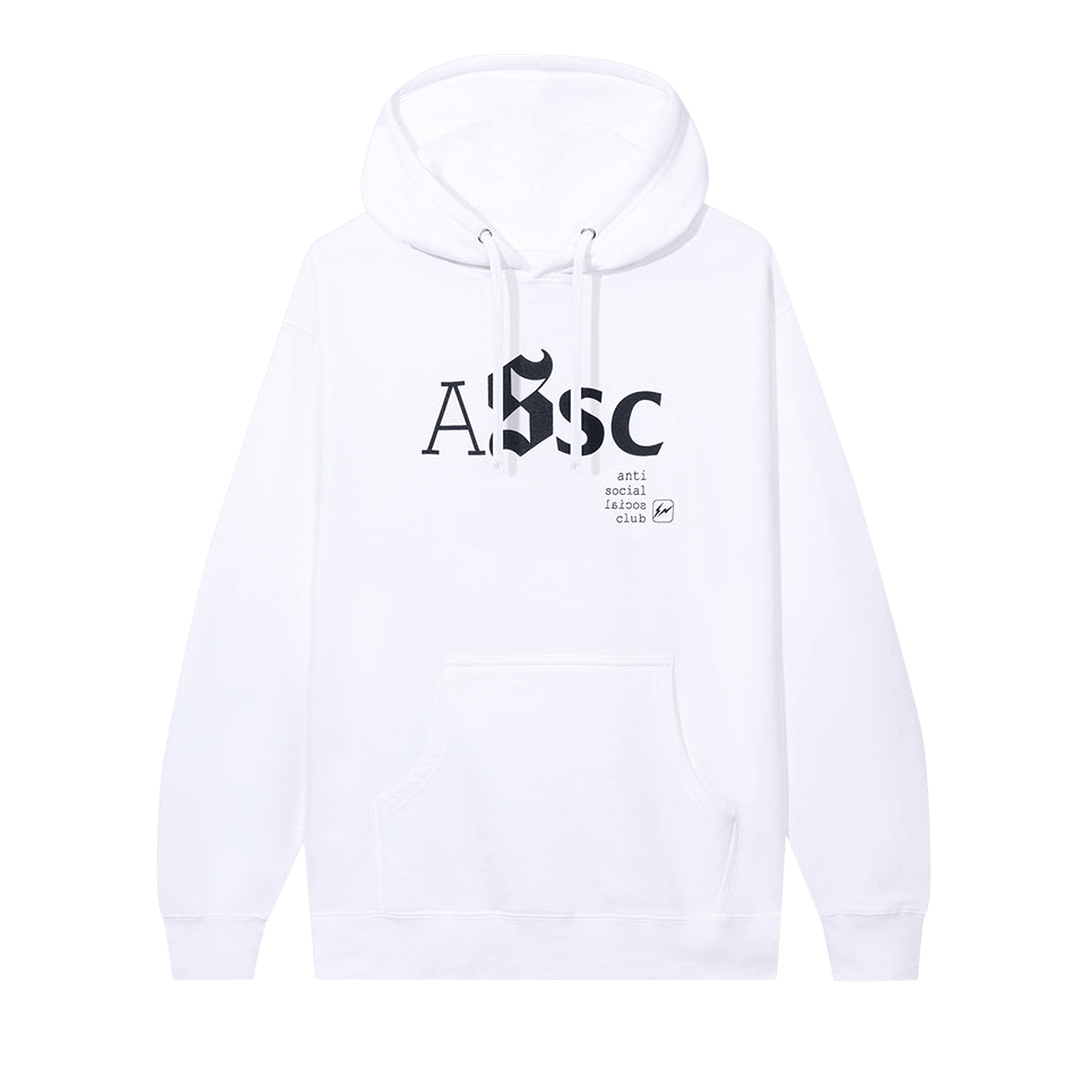 Pre-owned Anti Social Social Club X Fragment Type A Hoodie 'white'