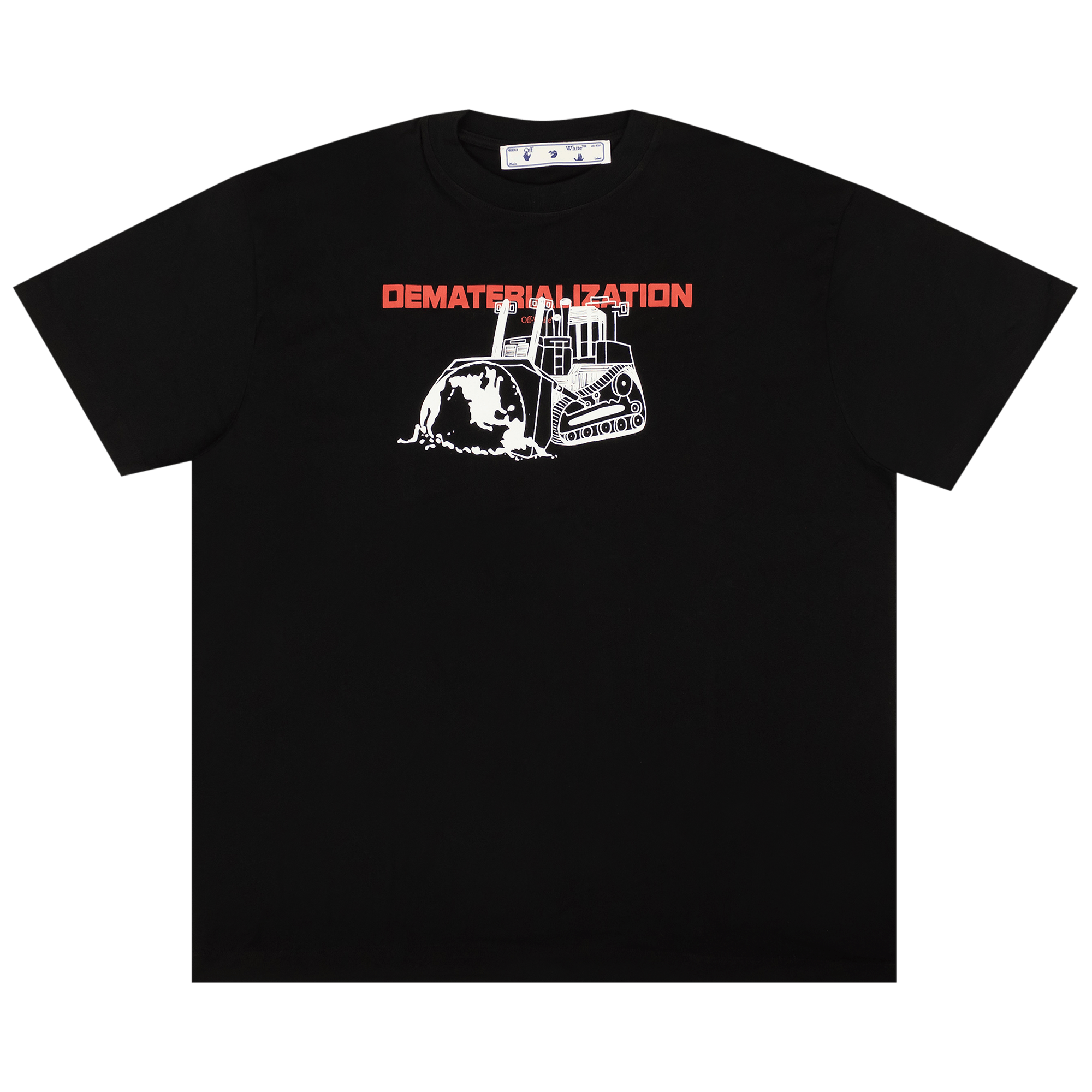 Pre-owned Off-white Dematerialization Over Tee 'black'