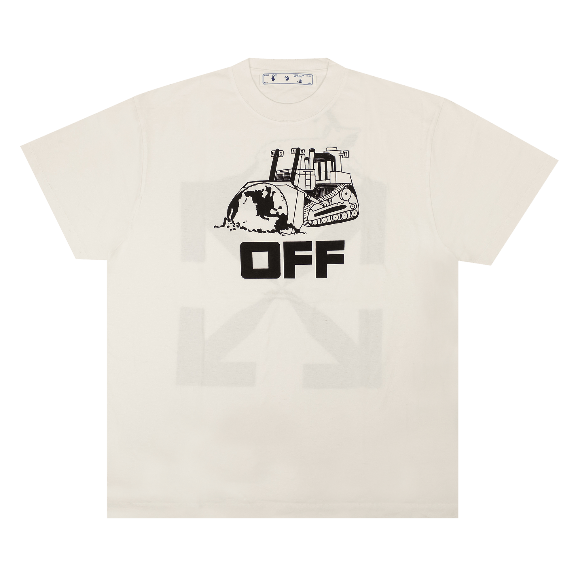 Pre-owned Off-white Excavator T-shirt 'white'