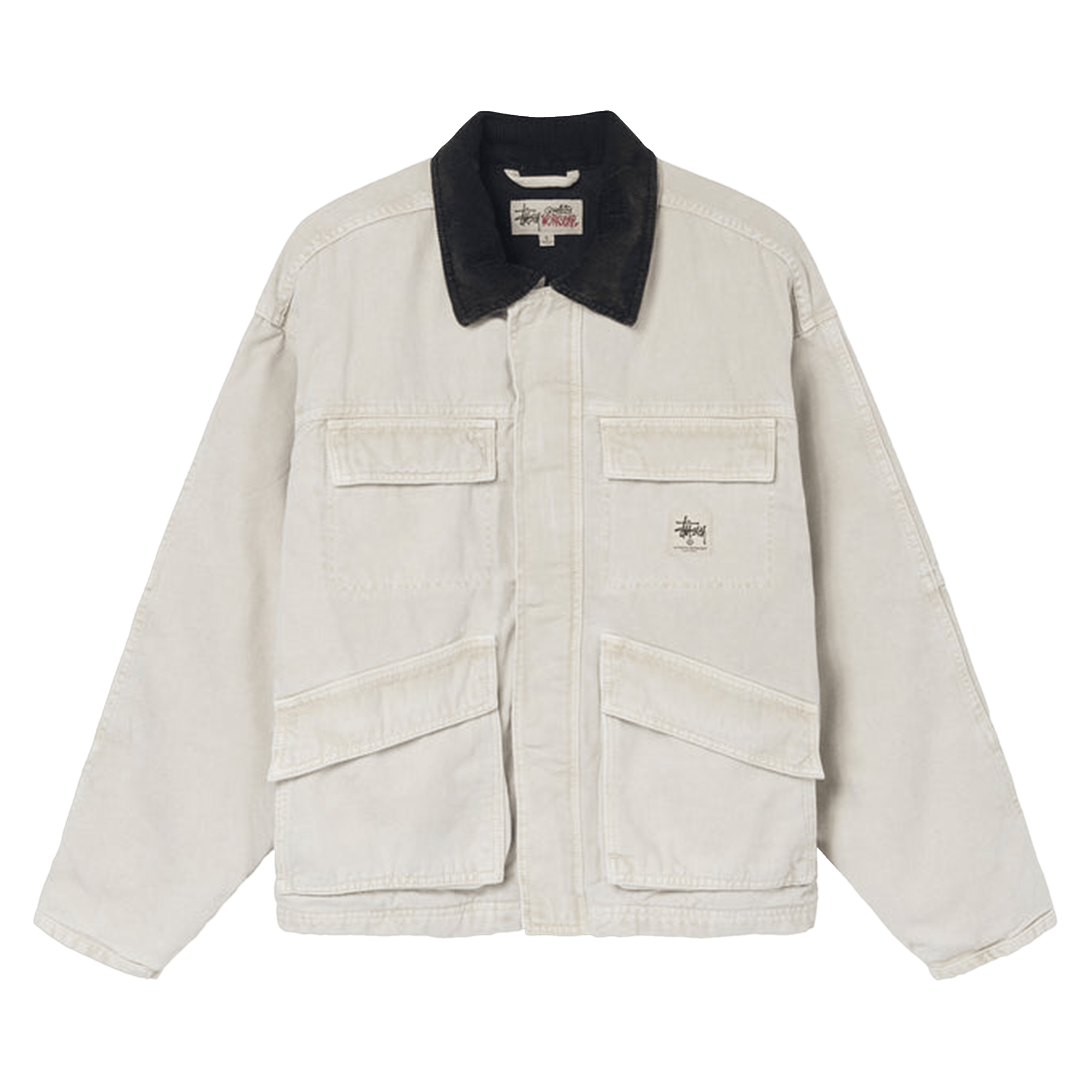 Stussy Washed Canvas Shop Jacket 'Bone'
