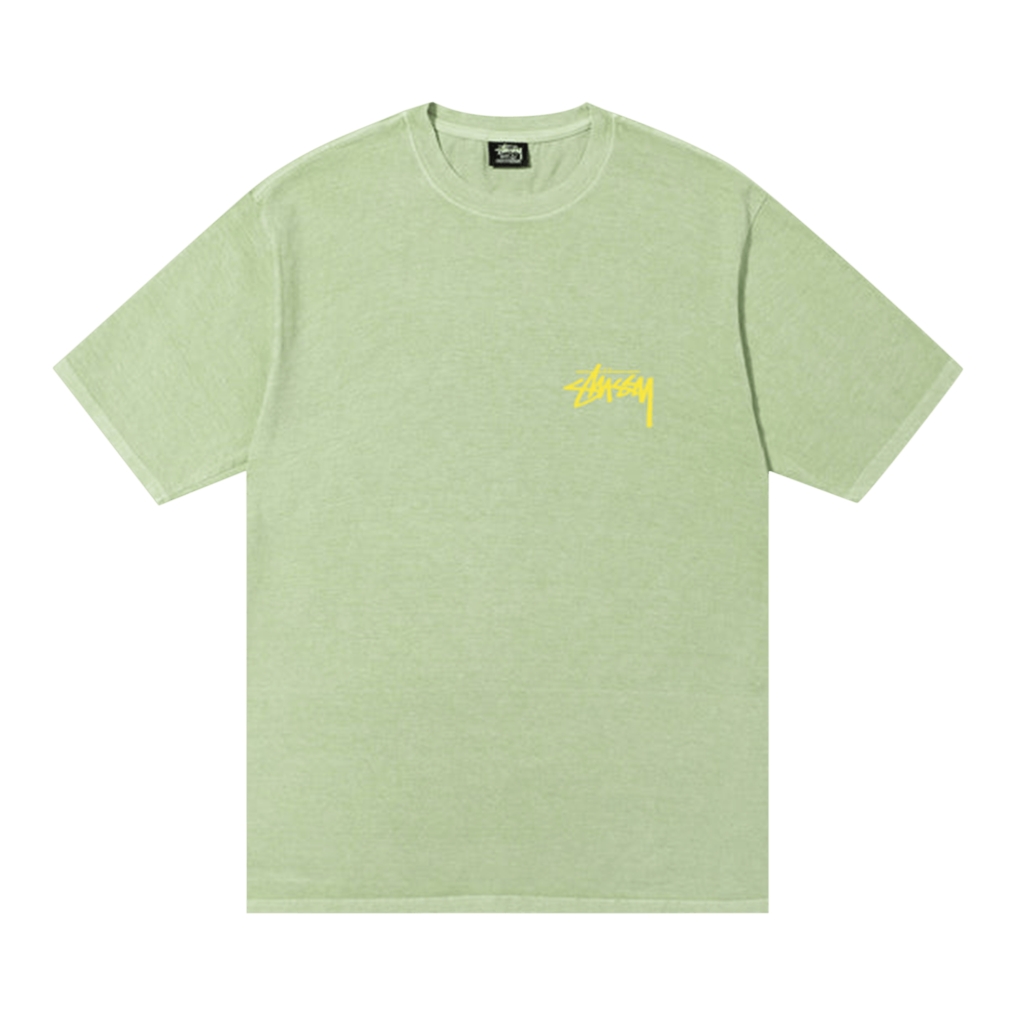 Pre-owned Stussy How We're Livin' Pigment Dyed Tee 'sage' In Green