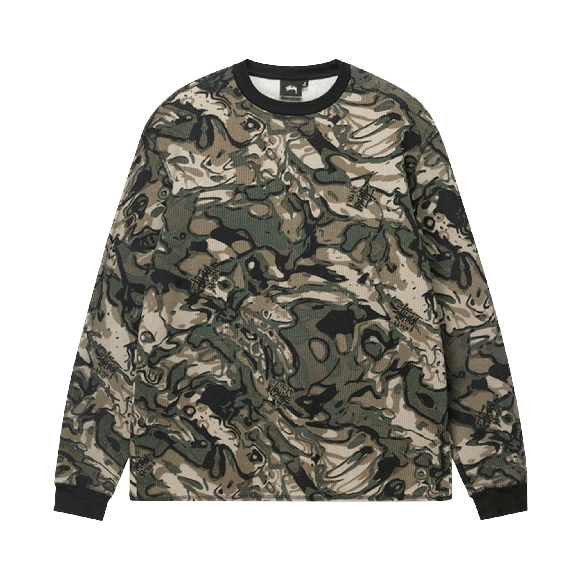 Click to view more detailed imagery on our partner's website Pre-owned Stussy Basic Stock Long-sleeve Thermal 'veil Camo' In Multi-color
