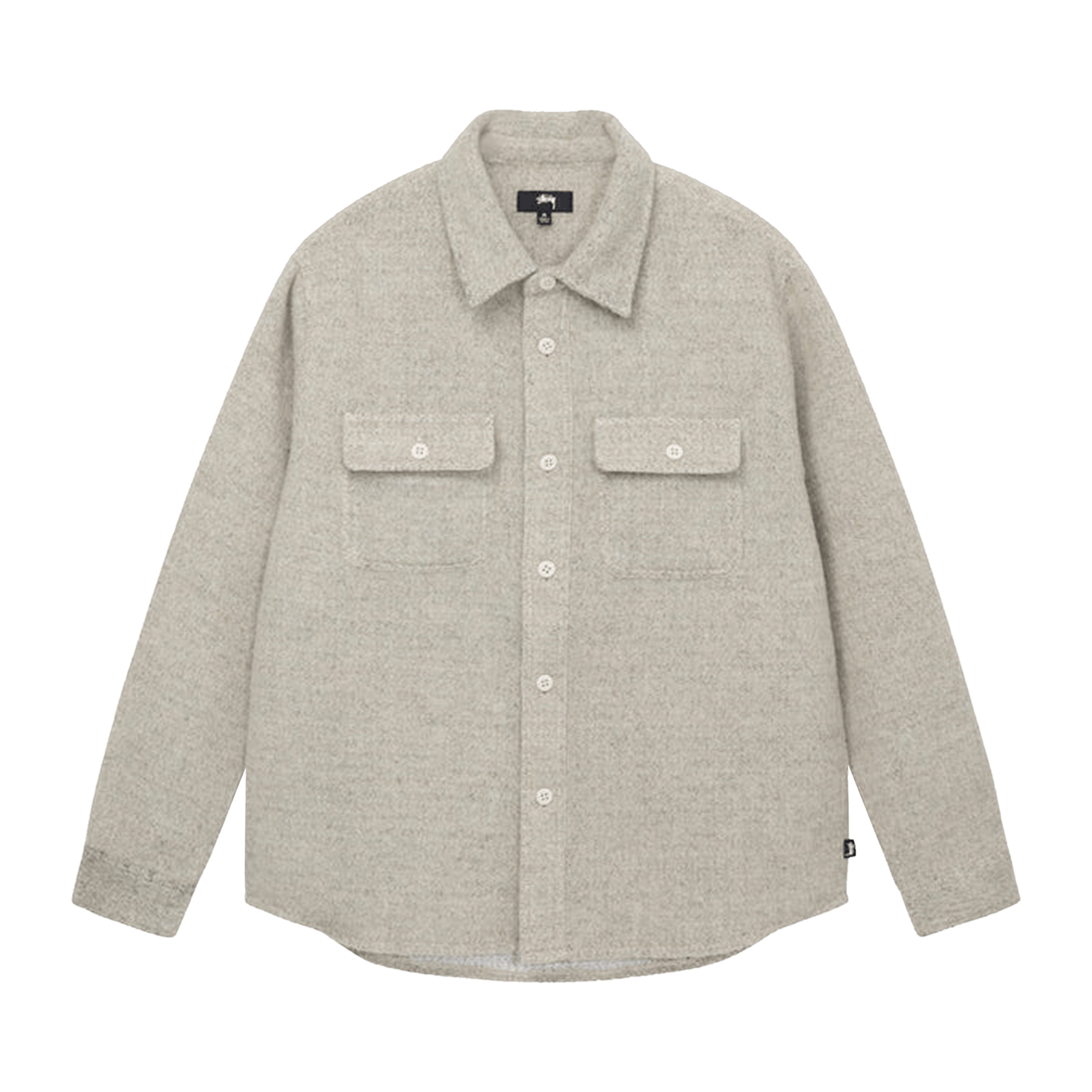 Stussy Speckled Wool Cpo Shirt 'Bone'