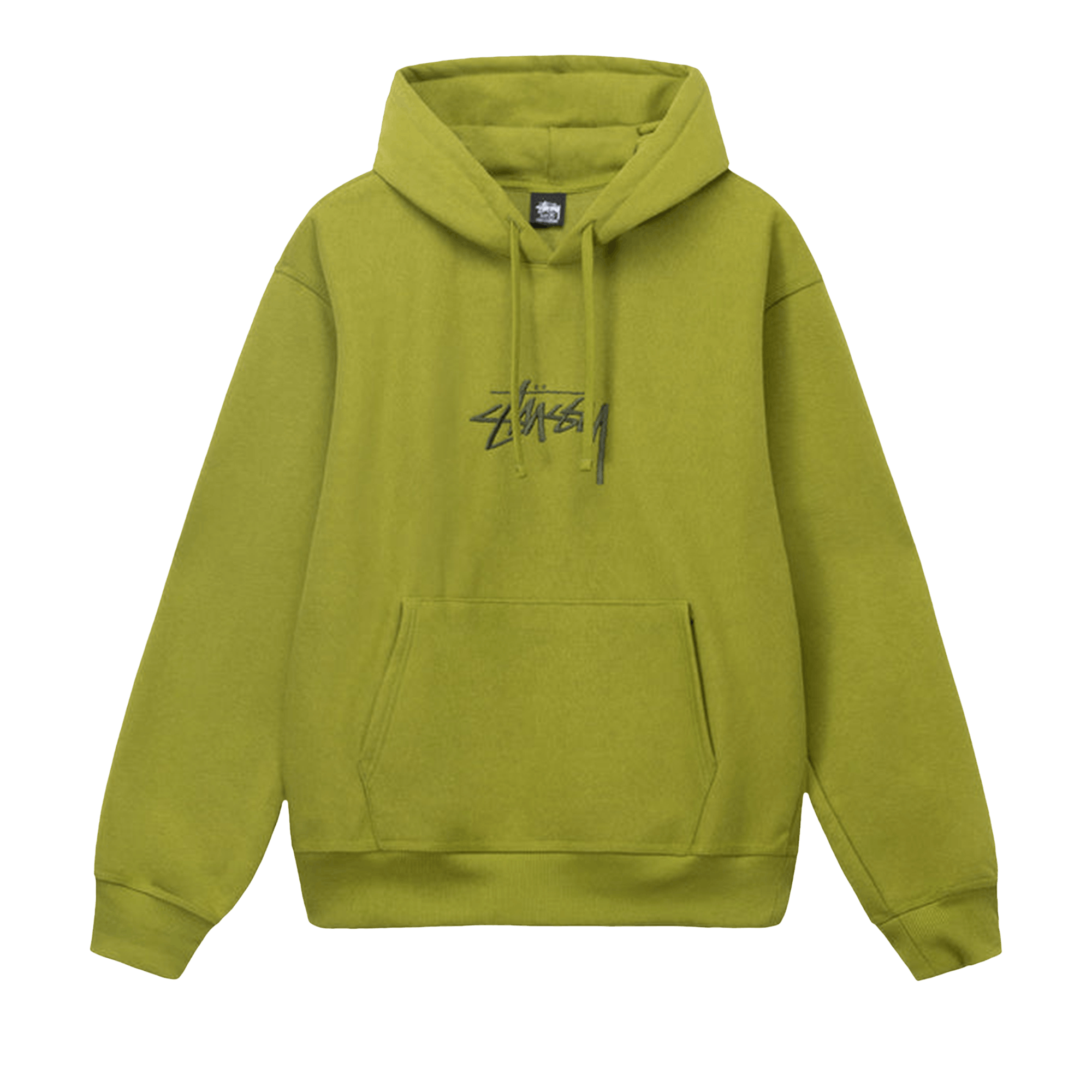Stussy Stock Logo Appliqué Hoodie 'Moss'