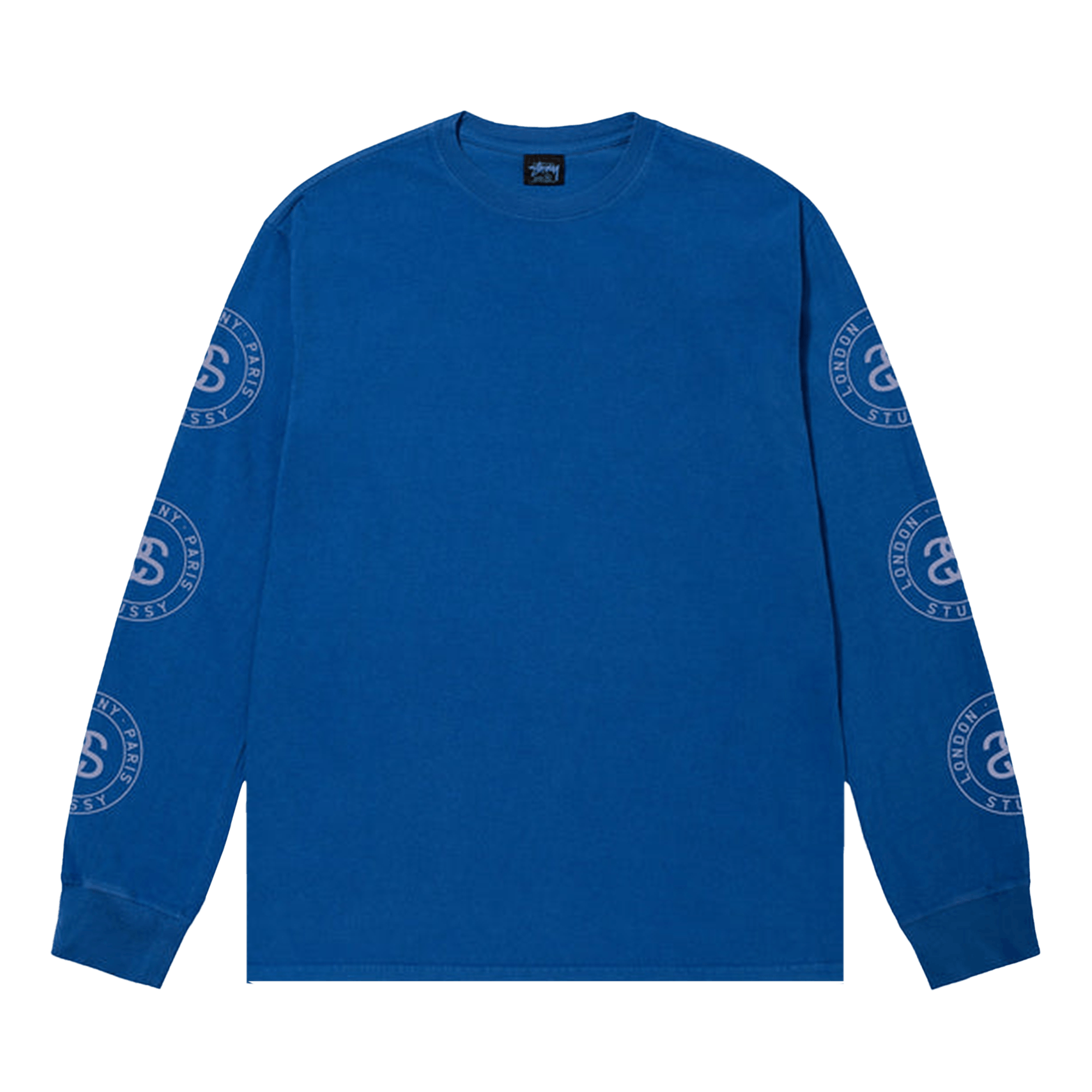 Stussy Seal Pigment Dyed Long-Sleeve Tee 'Blue'