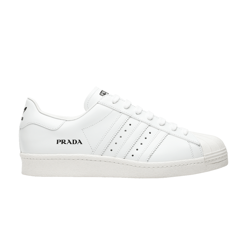 Prada x Superstar 'Core White' Adidas Release