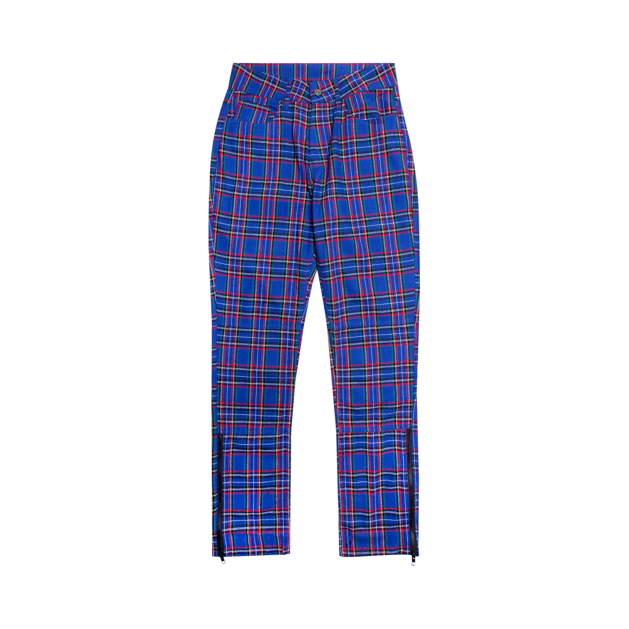 Pre-owned Pleasures Reset Plaid Pants 'blue'