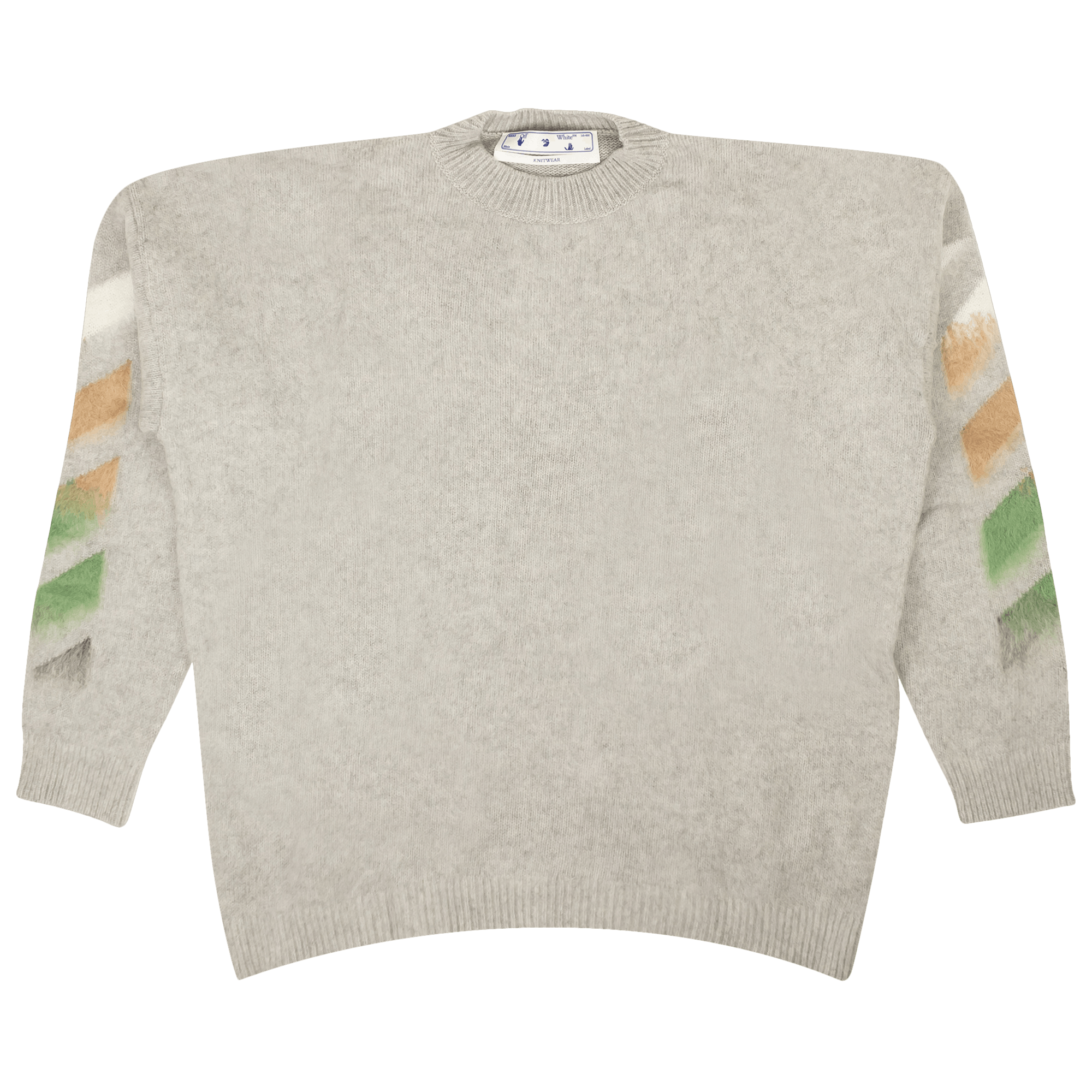Pre-owned Off-white Diag Brushed Sweater 'grey'