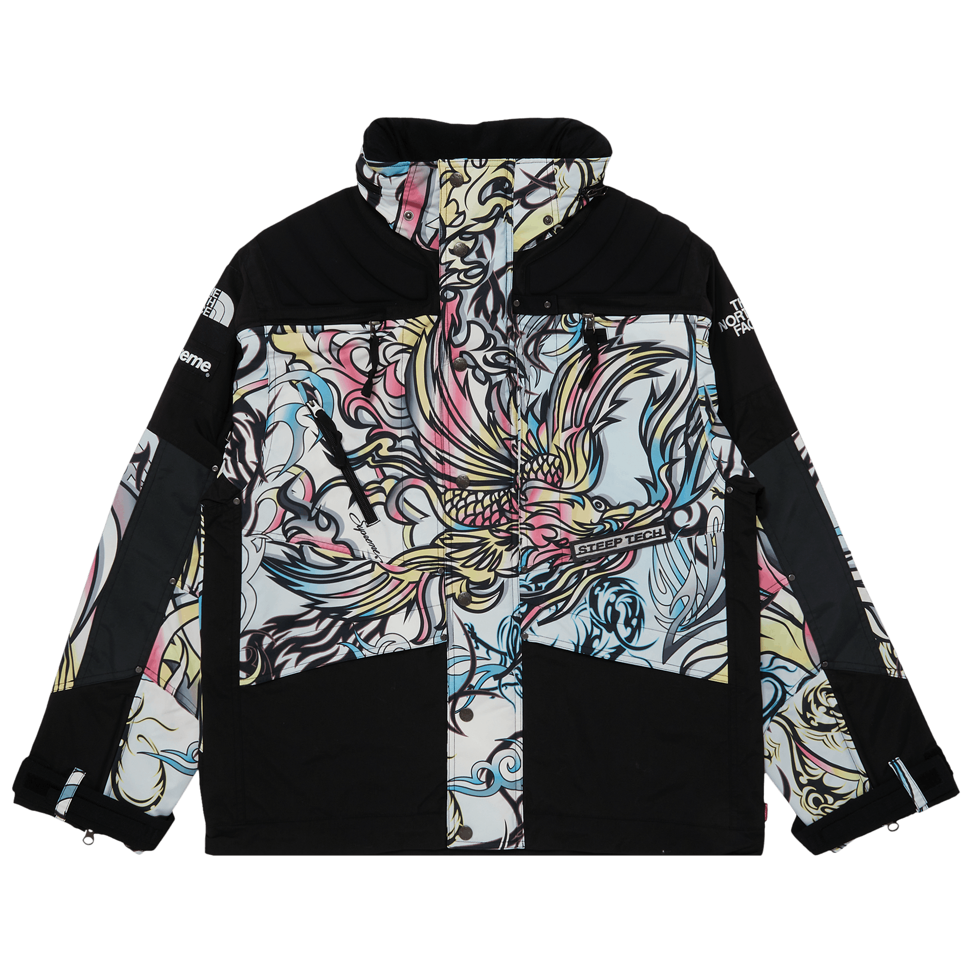 Pre-owned Supreme X The North Face Steep Tech Apogee Jacket 'multicolor Dragon' In Multi-color