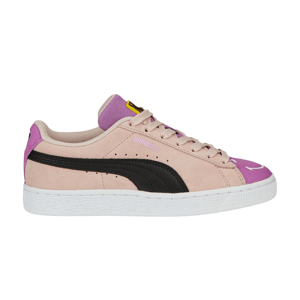 Pre-owned Puma Smileyworld X Suede Big Kid 'rose Quartz Mauve Pop' In Pink