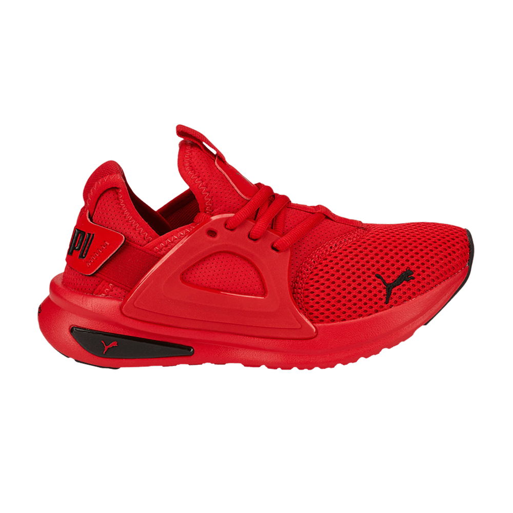 Pre-owned Puma Softride Enzo Evo Big Kid 'high Risk Red'