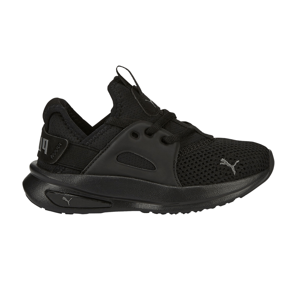 Pre-owned Puma Softride Enzo Evo Little Kid 'black Castlerock'