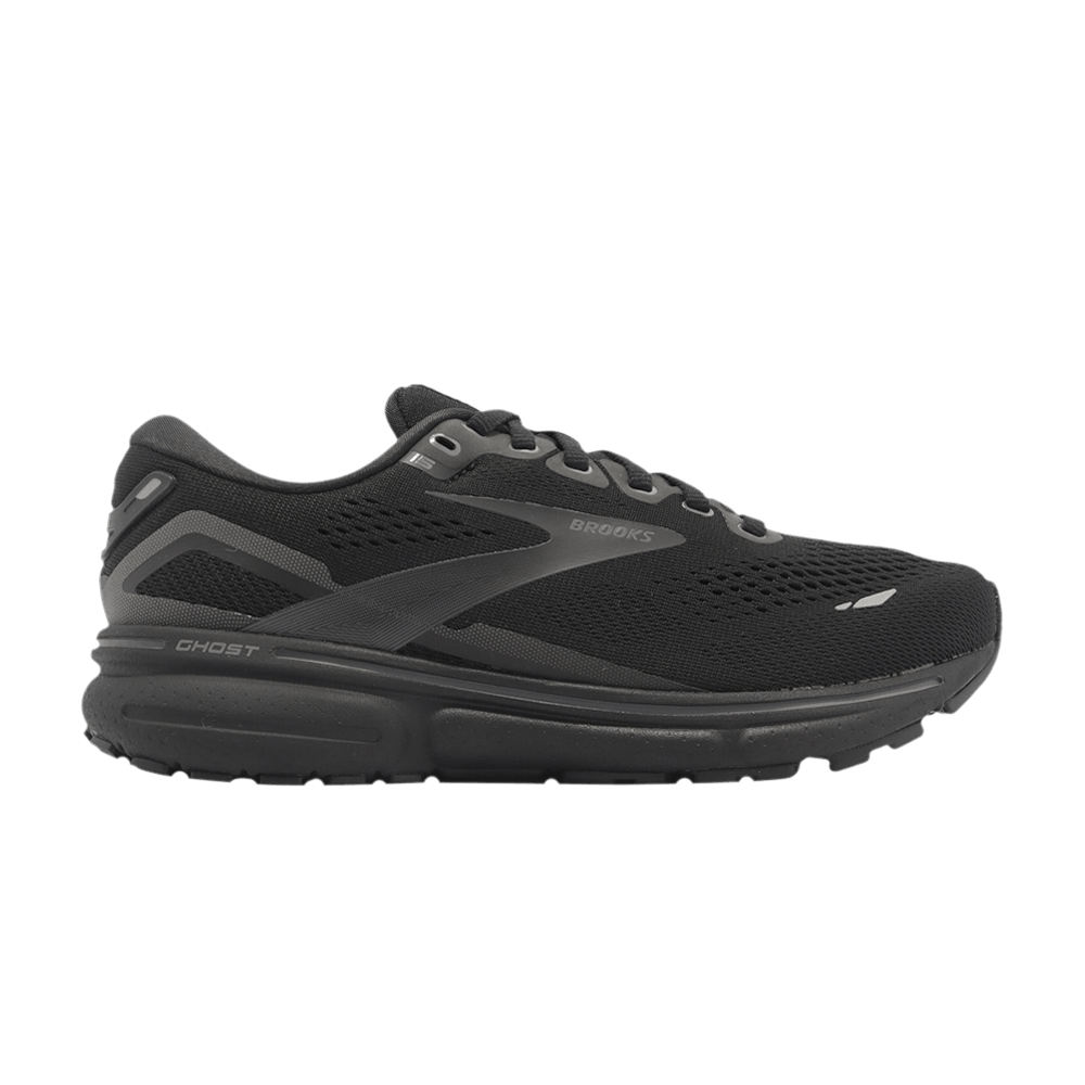 Pre-owned Brooks Wmns Ghost 15 Wide 'black Ebony'