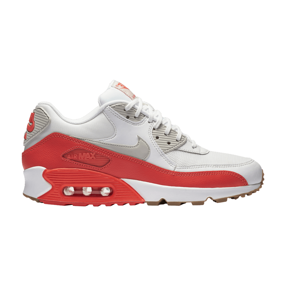 Nike Wmns Air Max 90 Essential 'White Bright Crimson'