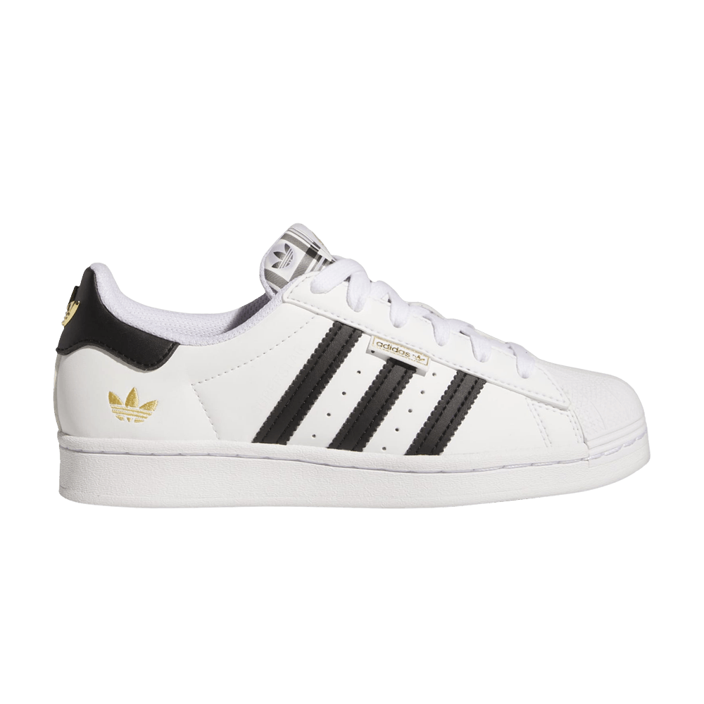 Adidas Superstar Big Kid 'Graphic Pop - White Black'