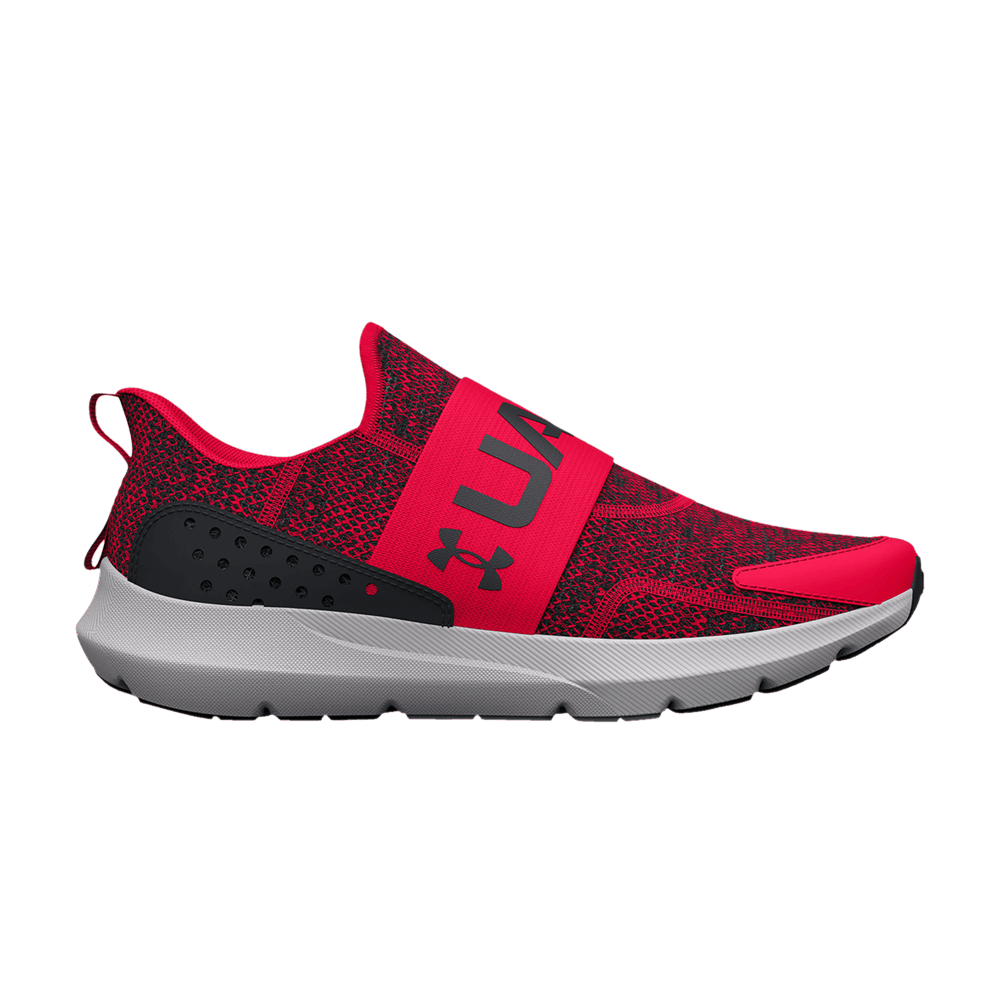Pre-owned Under Armour Surge 3 Slip Gs 'red'