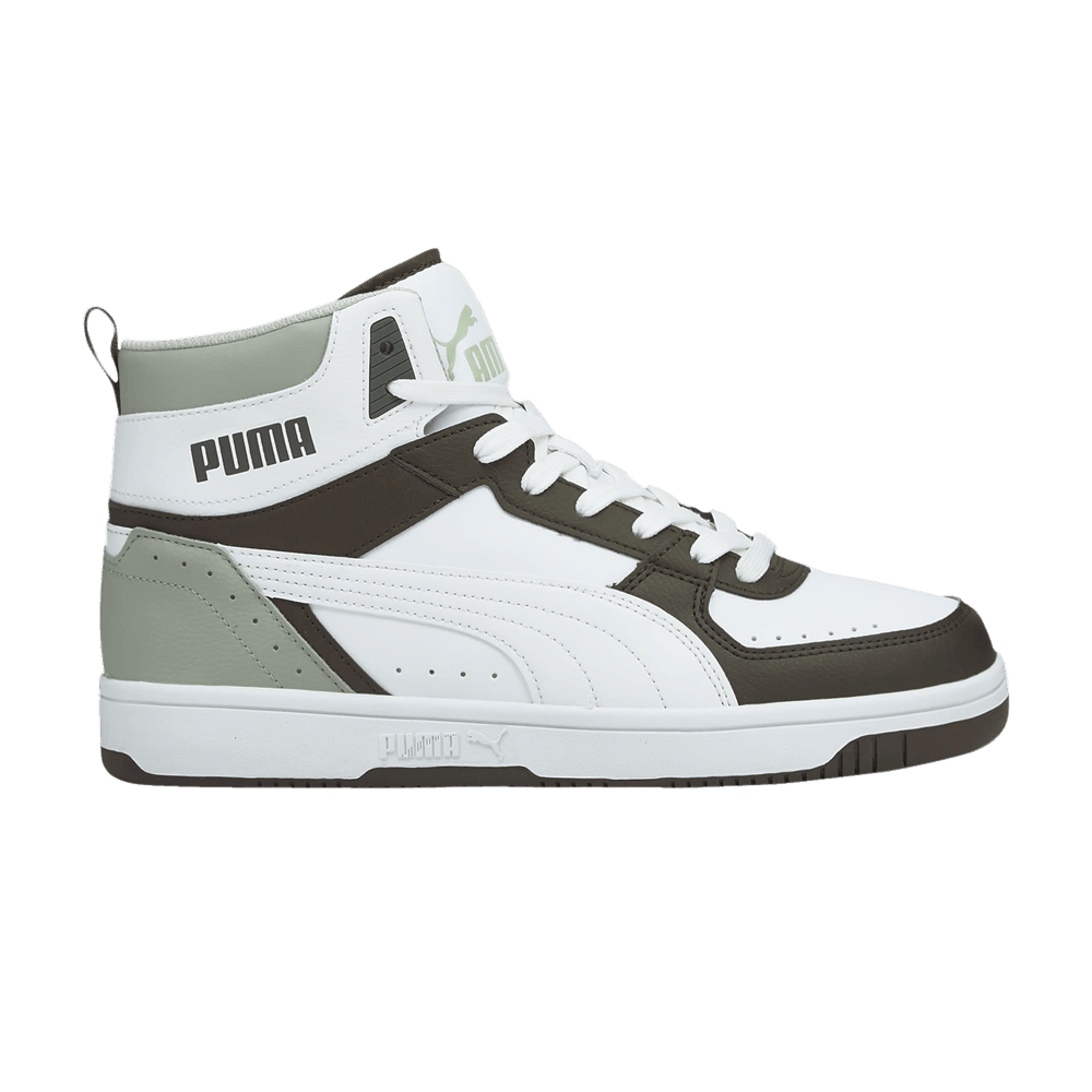 Pre-owned Puma Rebound Joy 'white Forest Night' In Green