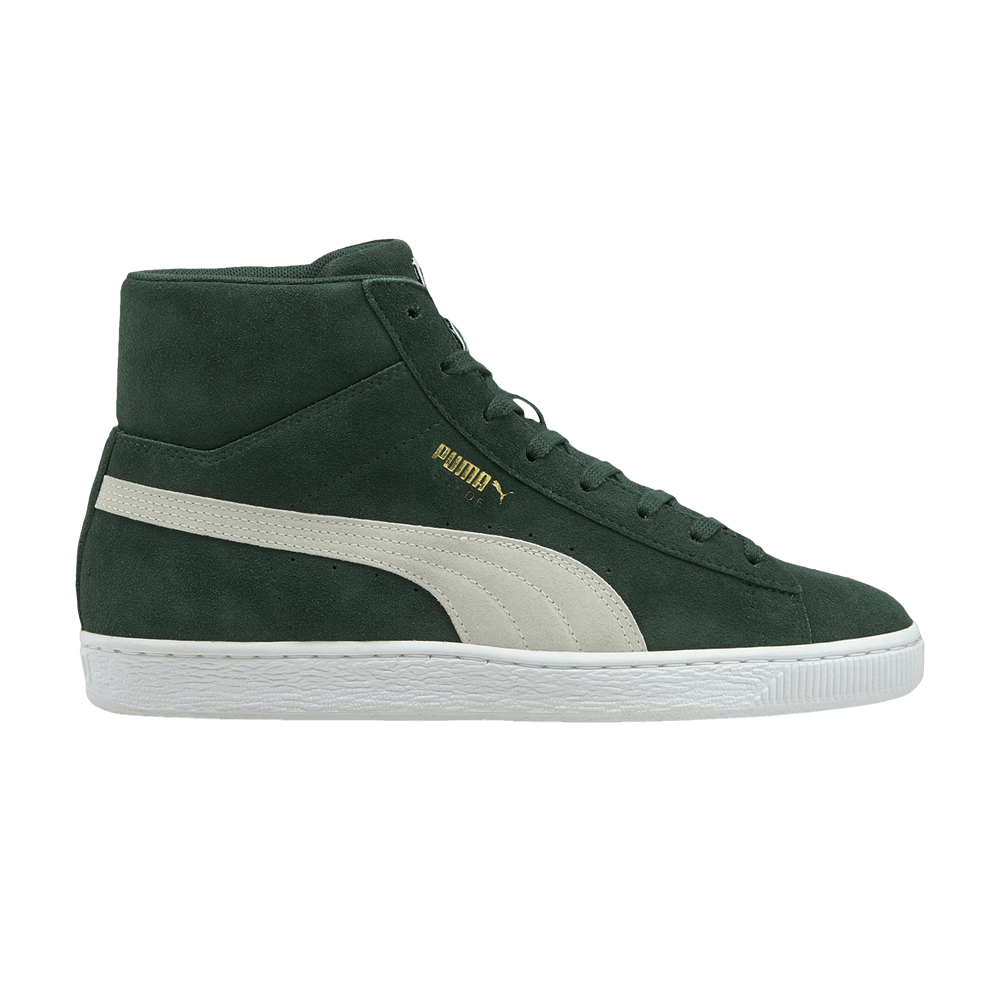 Pre-owned Puma Suede Mid 21 'green Gables'