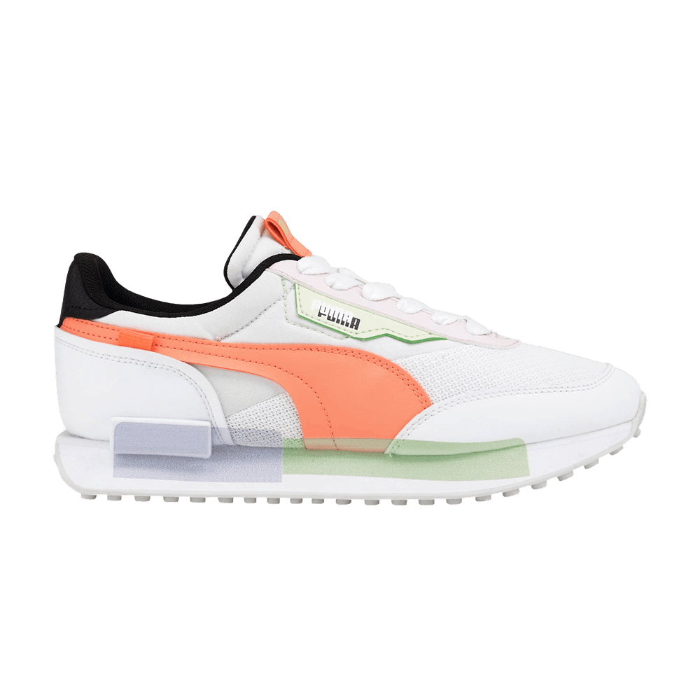 Pre-owned Puma Wmns Future Rider Mis 'white Butterfly'
