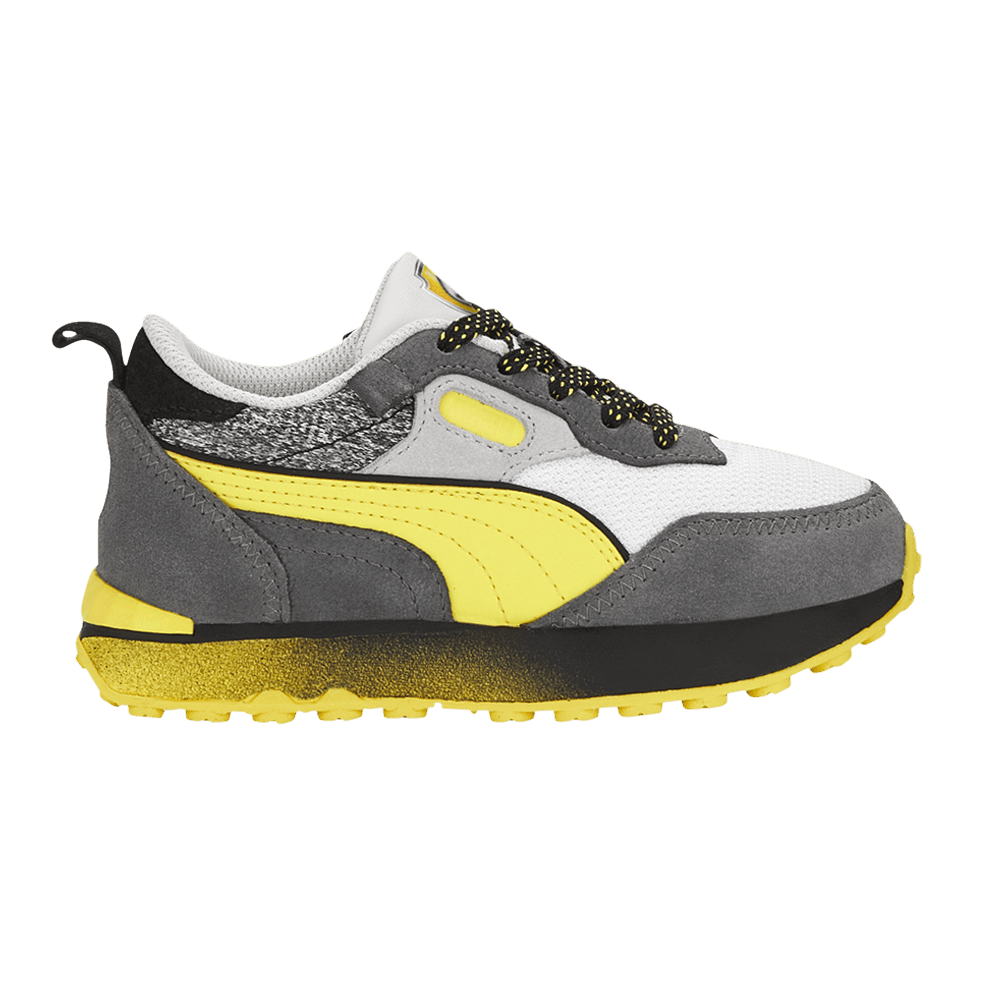 Pre-owned Puma Paw Patrol X Rider Fv Little Kid 'rubble' In Grey