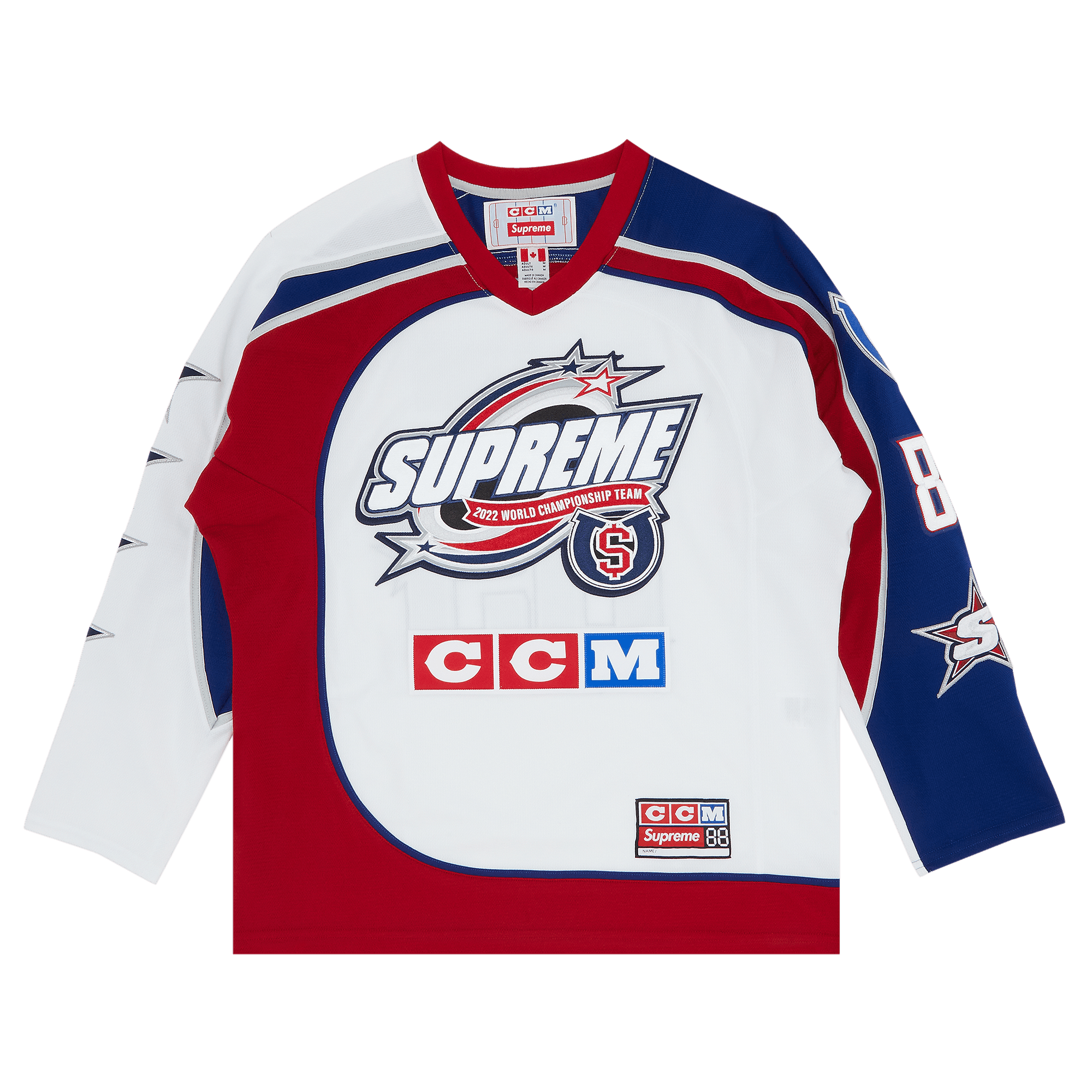 Supreme x CCM All Stars Hockey Jersey 'White'