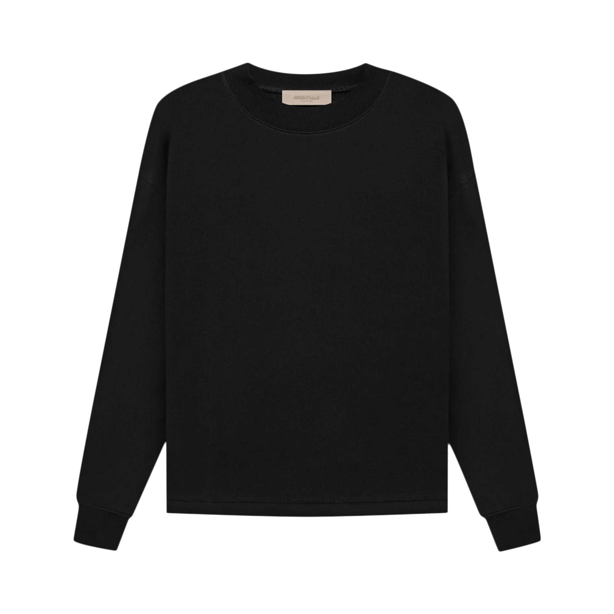 Pre-owned Essentials Fear Of God  Relaxed Crewneck 'stretch Limo' In Black