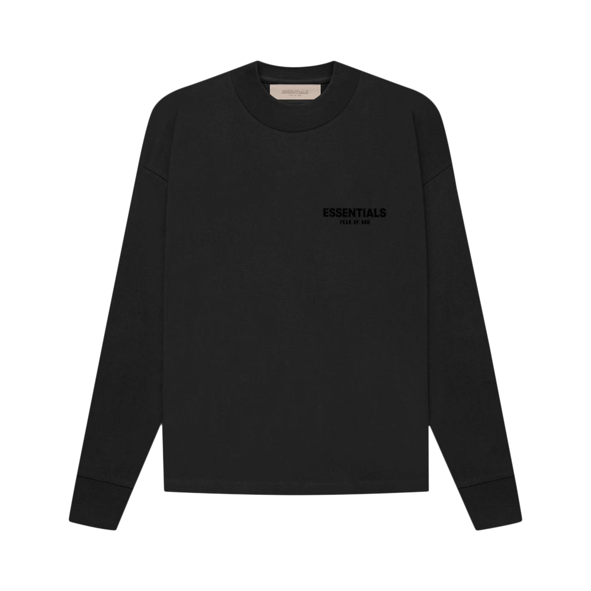 Pre-owned Essentials Fear Of God  Long-sleeve Tee 'stretch Limo' In Black