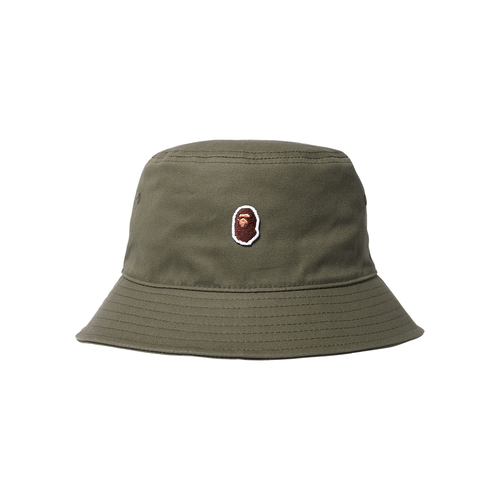BAPE Ape Head One Point Bucket Hat 'Olive Drab'