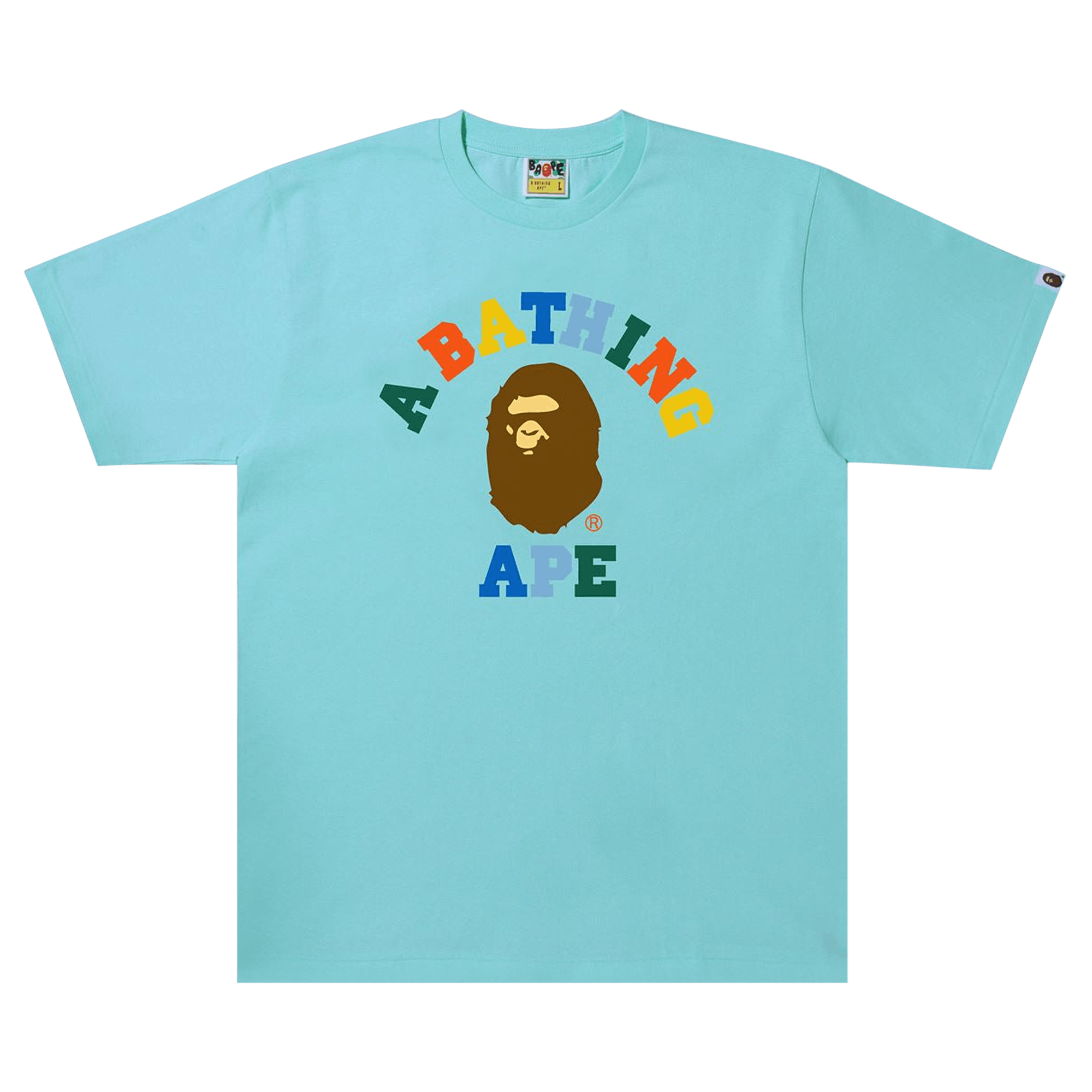 BAPE Colors College Tee 'Sax'
