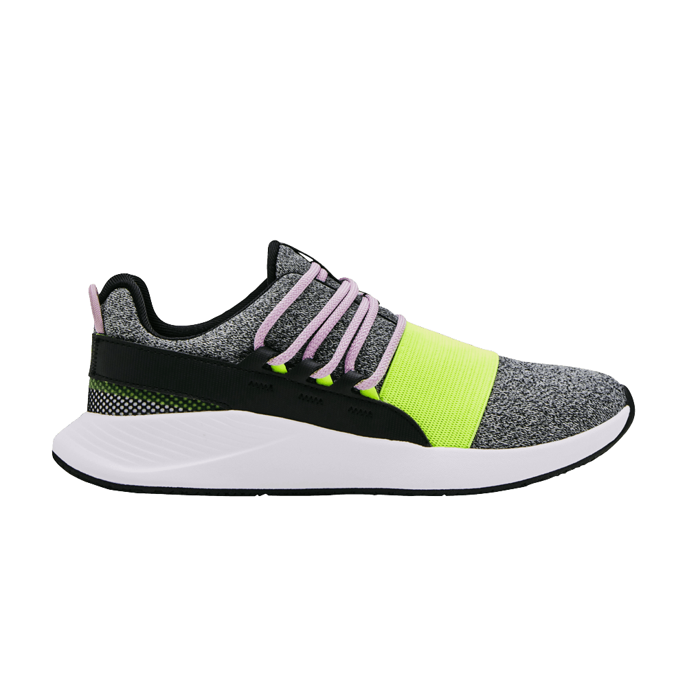 Pre-owned Under Armour Wmns Charged Breathe Lace 'black Violet Green'