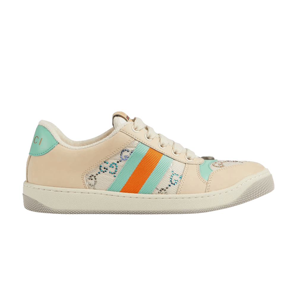 Gucci Wmns Screener 'GG Crystals - Beige Green Orange'