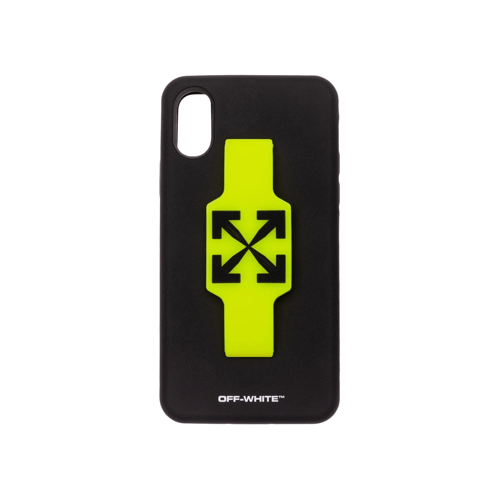 Off-White iPhone XS Cover With Finger Grip 'Black'