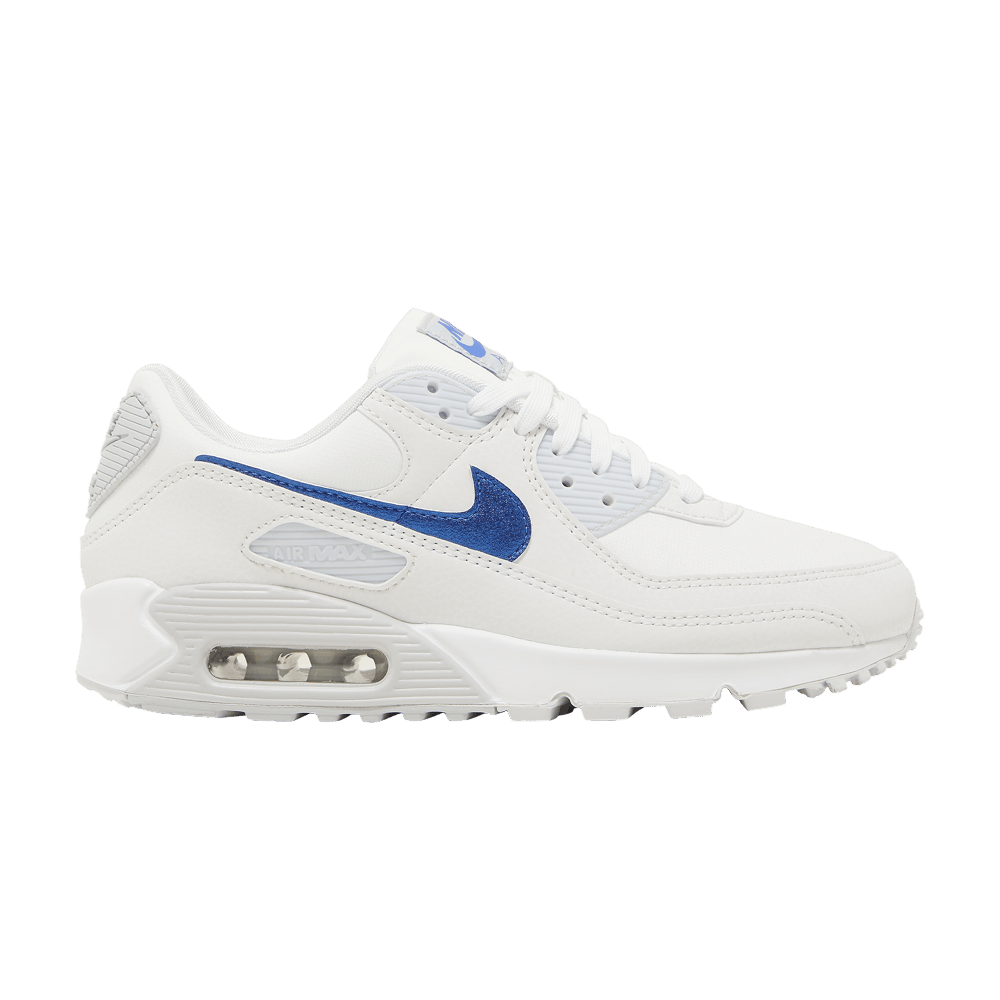 Nike Wmns Air Max 90 'White Metallic Blue'