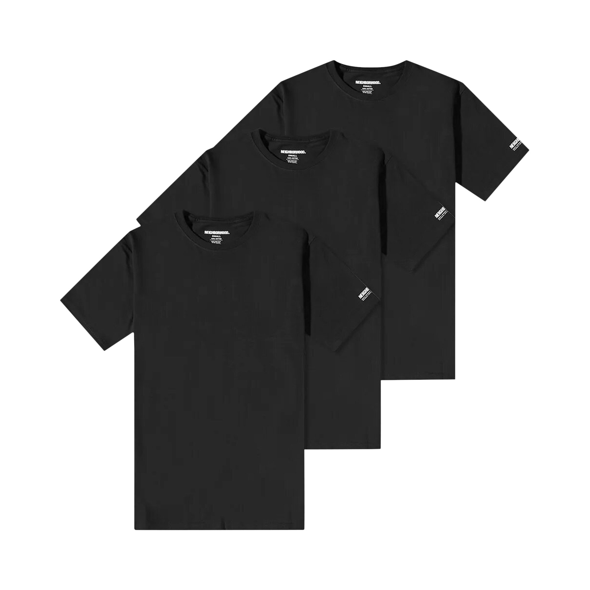 Pre-owned Neighborhood 3 Packs Classic T-shirt 'black'