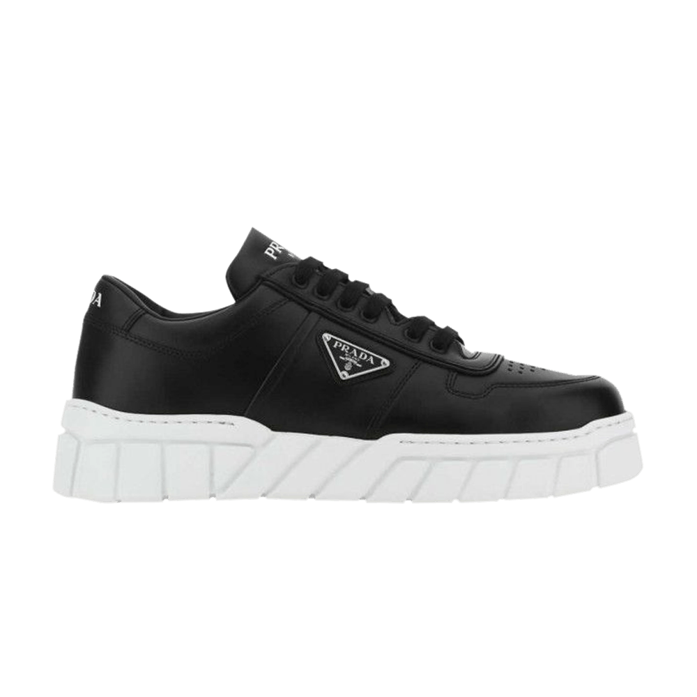 Prada Leather Sneakers 'Black'