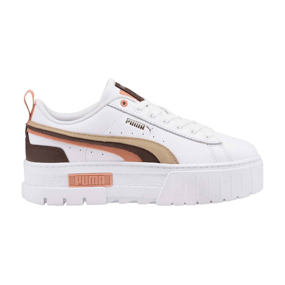 Pre-owned Puma Wmns Mayze 'triplex - White Putty Rosette'