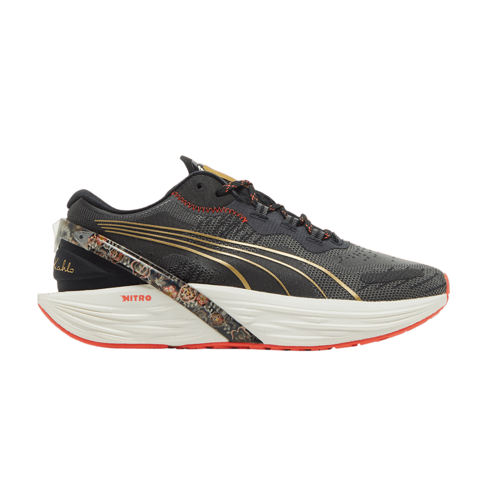 Pre-owned Puma Frida Kahlo X Wmns Run Xx Nitro 'floral - Black'