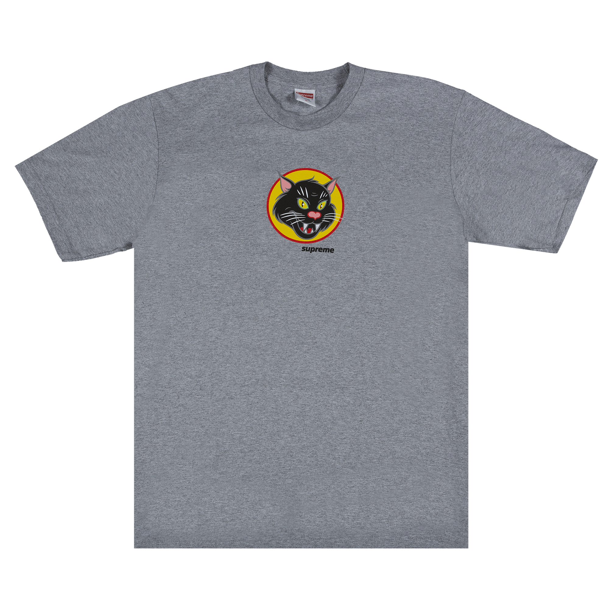 Supreme Black Cat Tee 'Heather Grey'