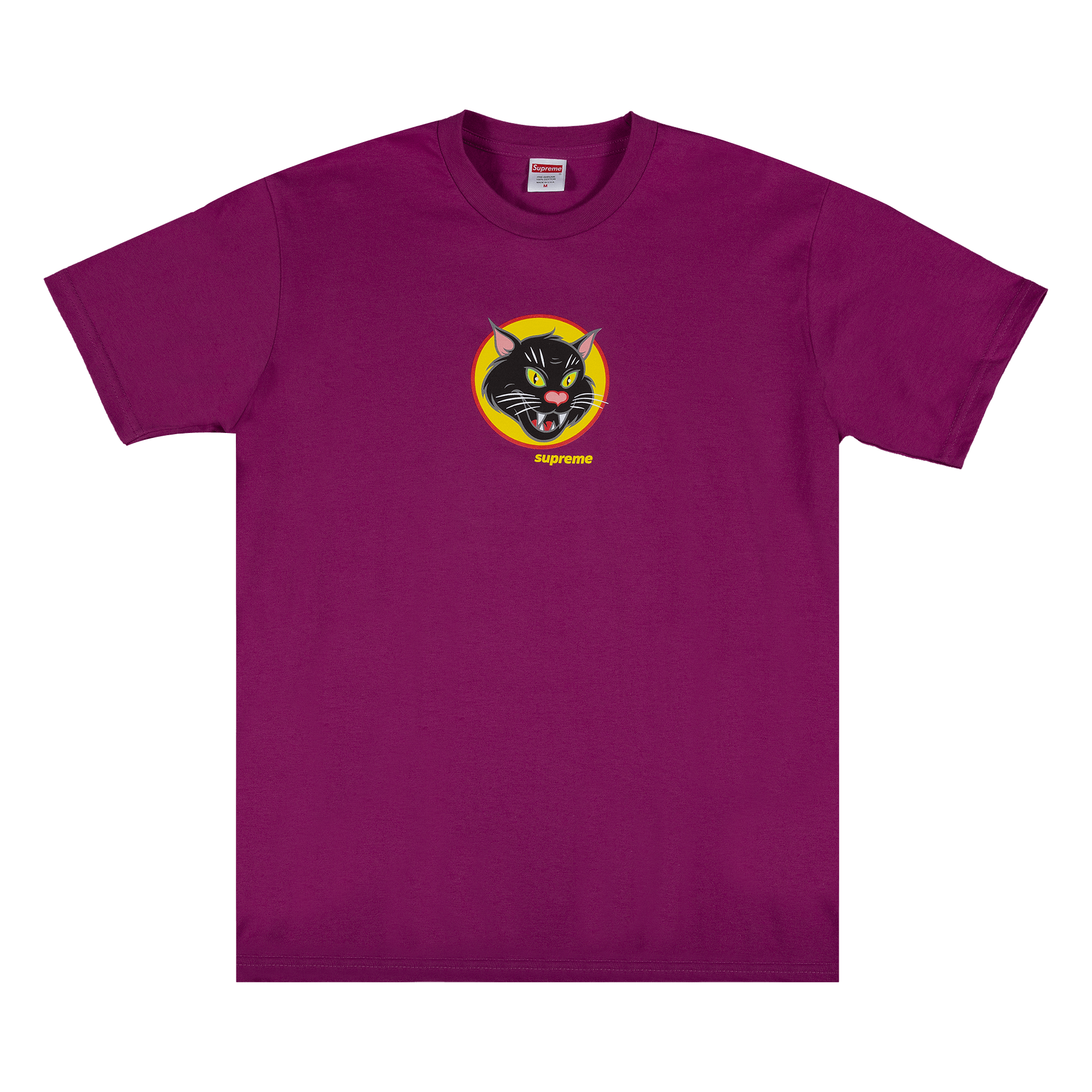 Supreme Black Cat Tee 'Magenta'