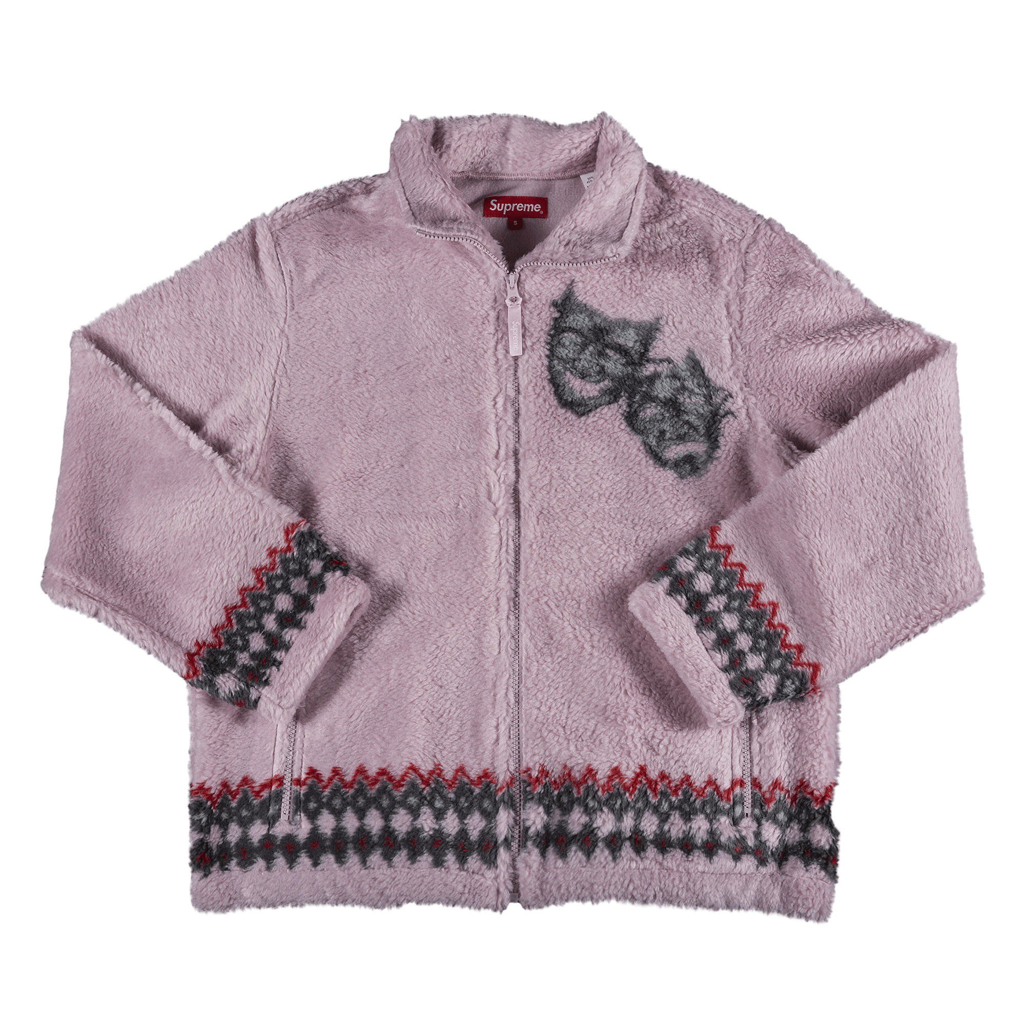 Supreme Drama Mask Fleece Jacket 'Pink'