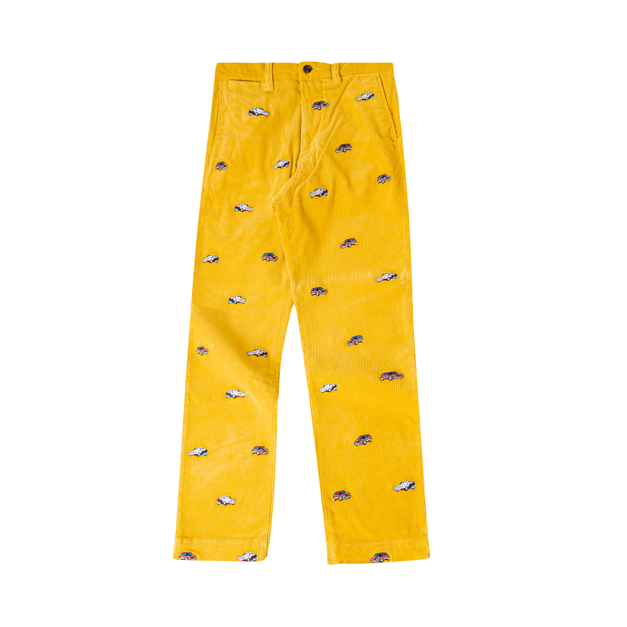 Pre-owned Palace X Ralph Lauren Embroidered Corduroy Gti Chino 'palazzo Yellow'
