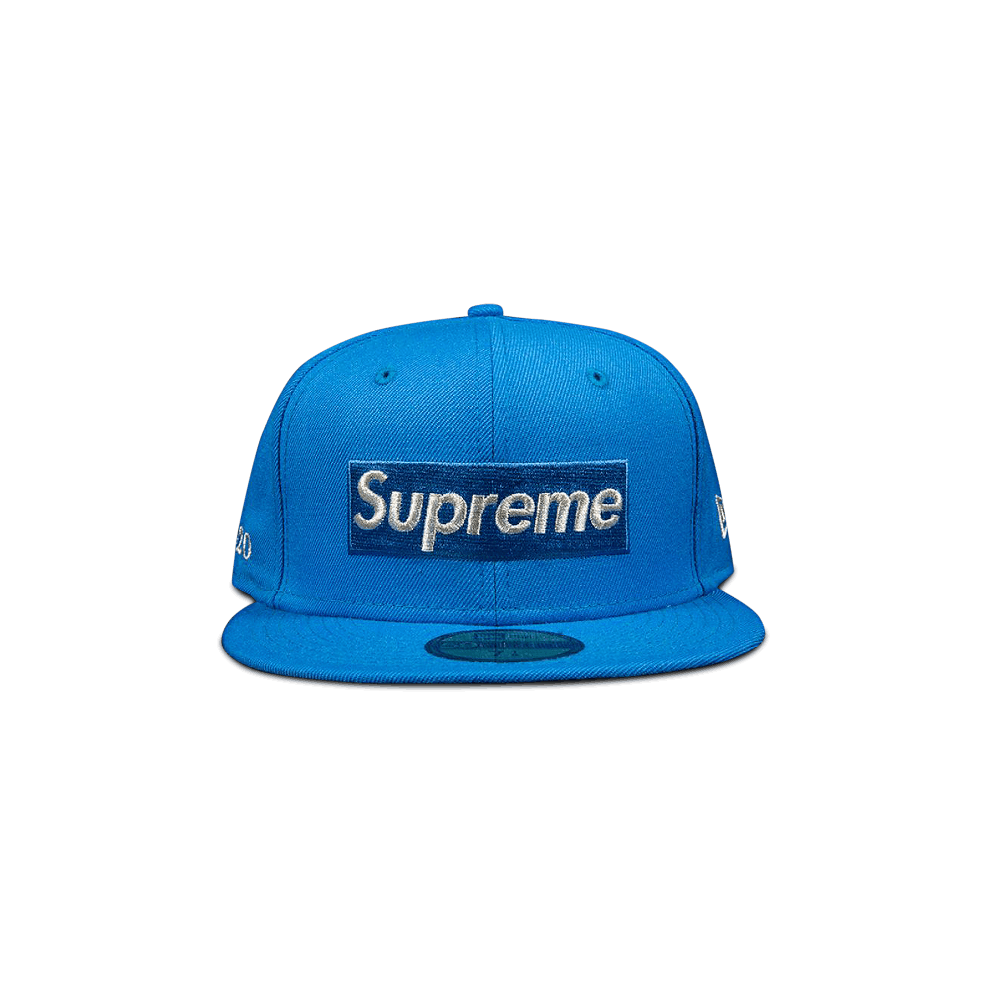 Supreme $1M Metallic Box Logo New Era 'Light Blue'