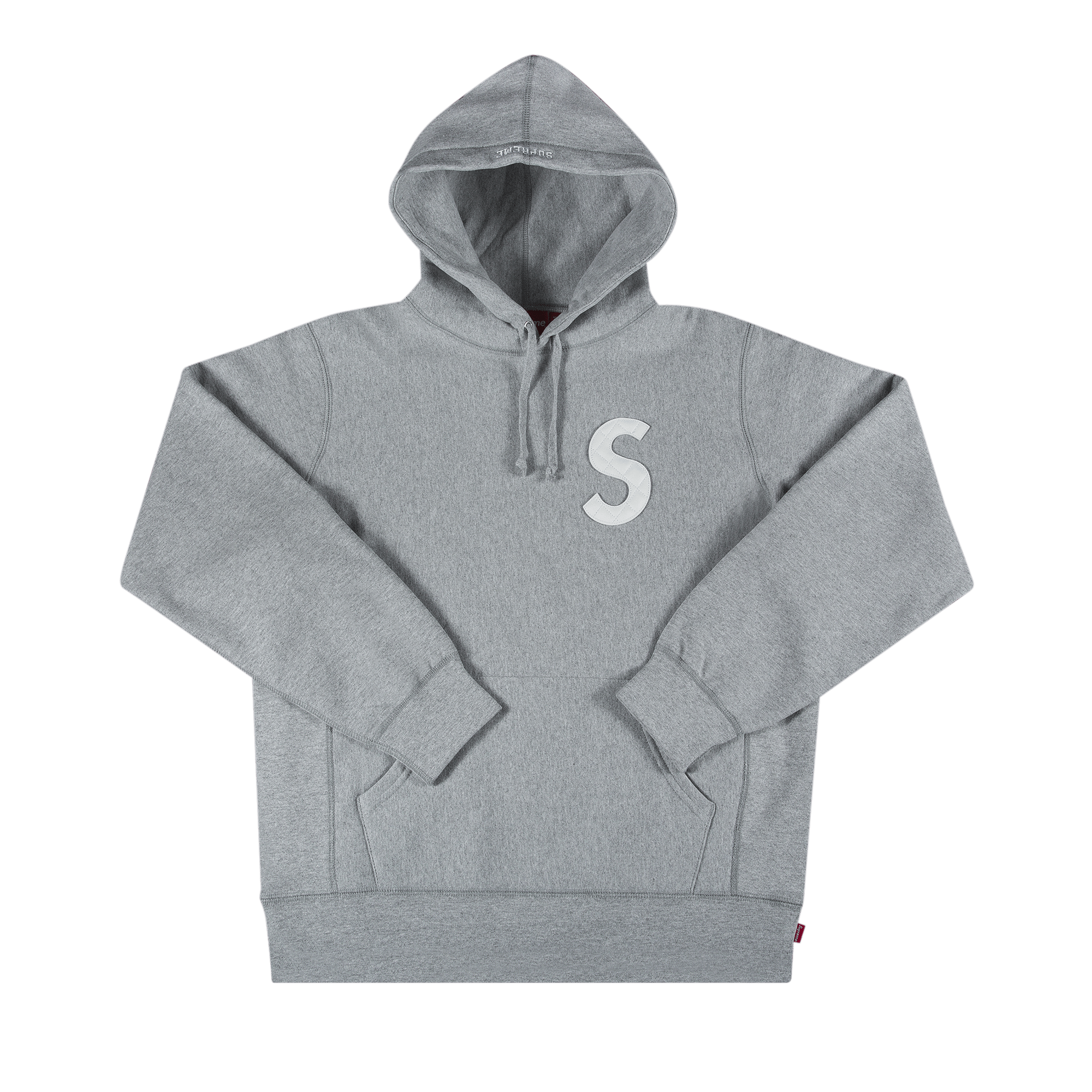 Supreme S Logo Hooded Sweatshirt 'Heather Grey'