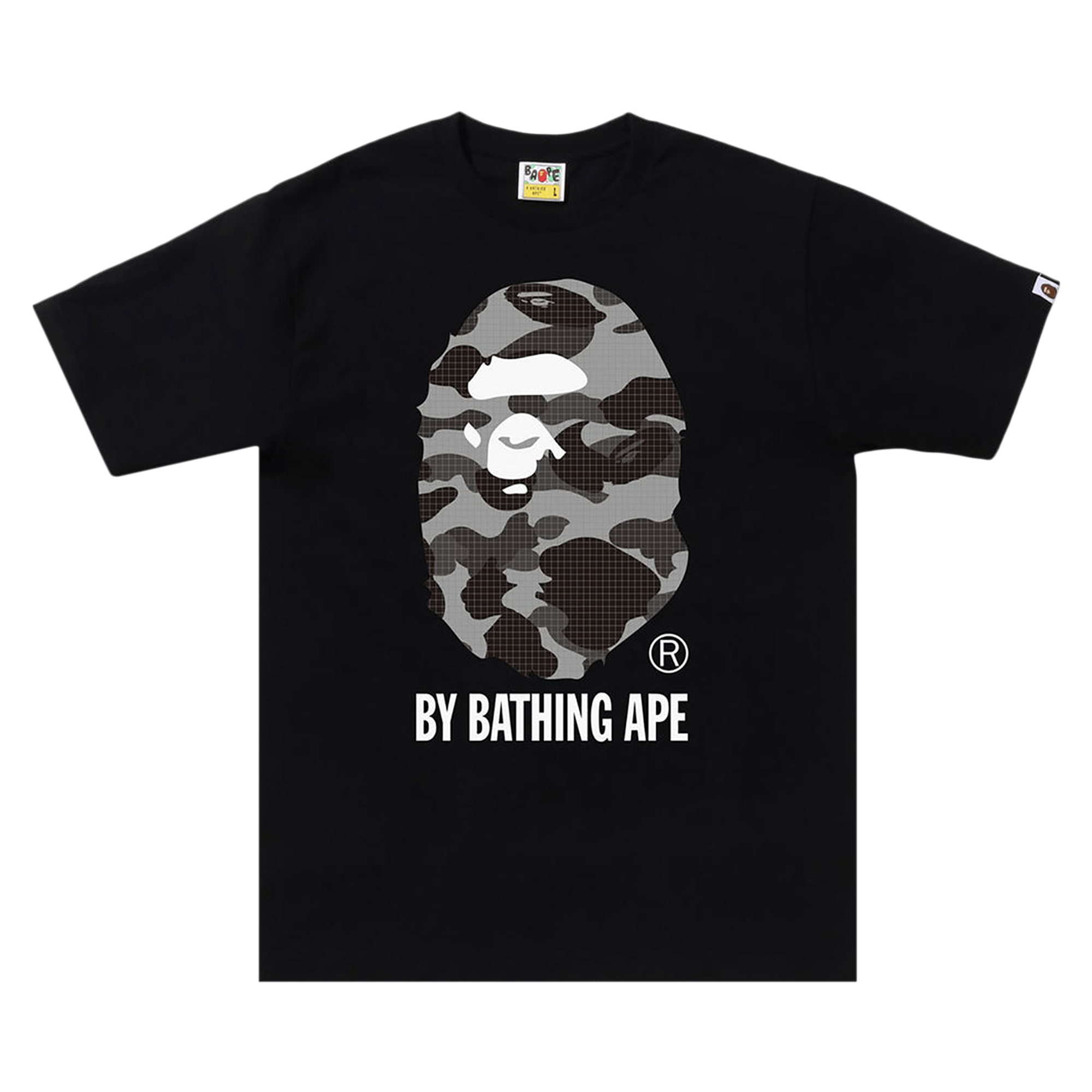 BAPE Grid Camo By Bathing Ape Tee 'Black'